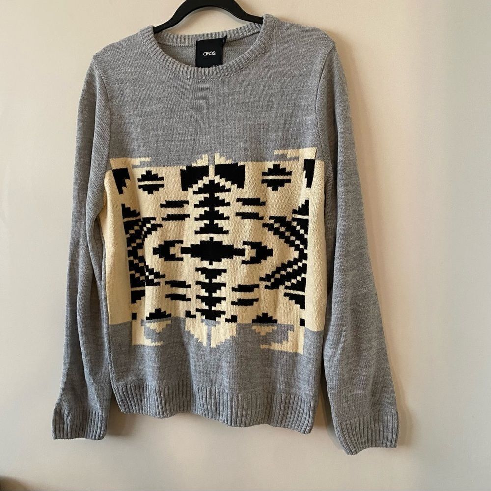 Asos-Patterned Sweater (Size:Medium) - Picture 6 of 7